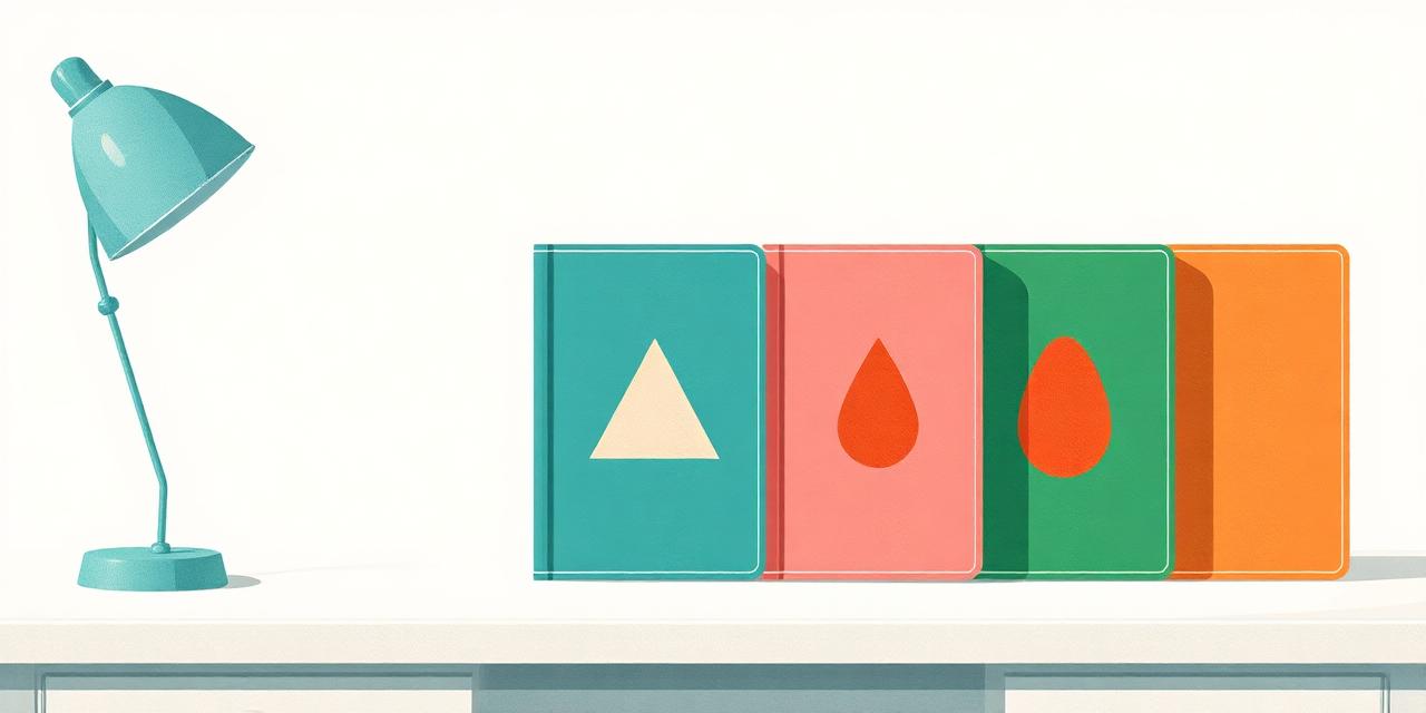 Illustration : quatre dossiers de couleurs différentes alignés sur un bureau clair.